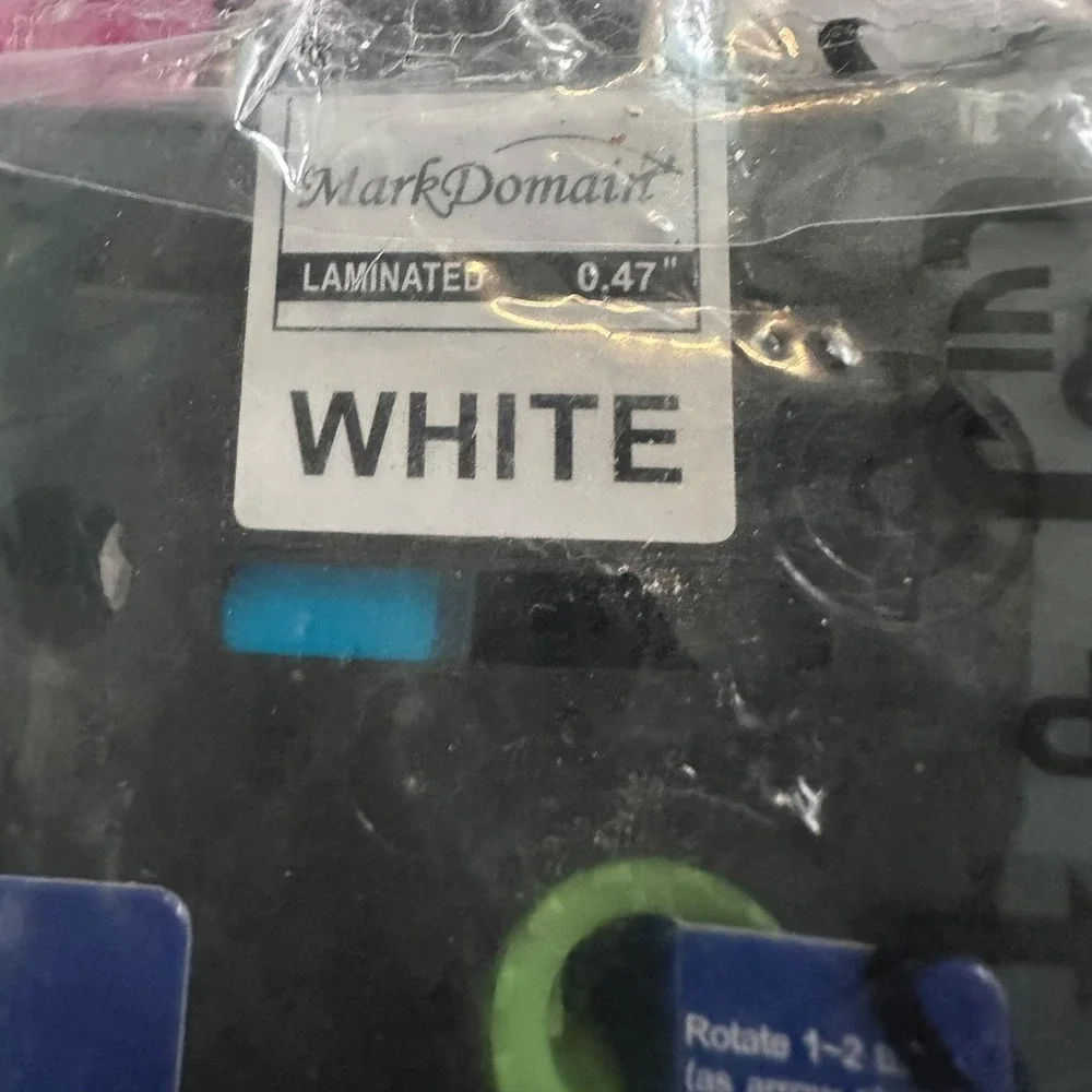 MarkDomain‎ White Laminated Label Tape 0.47